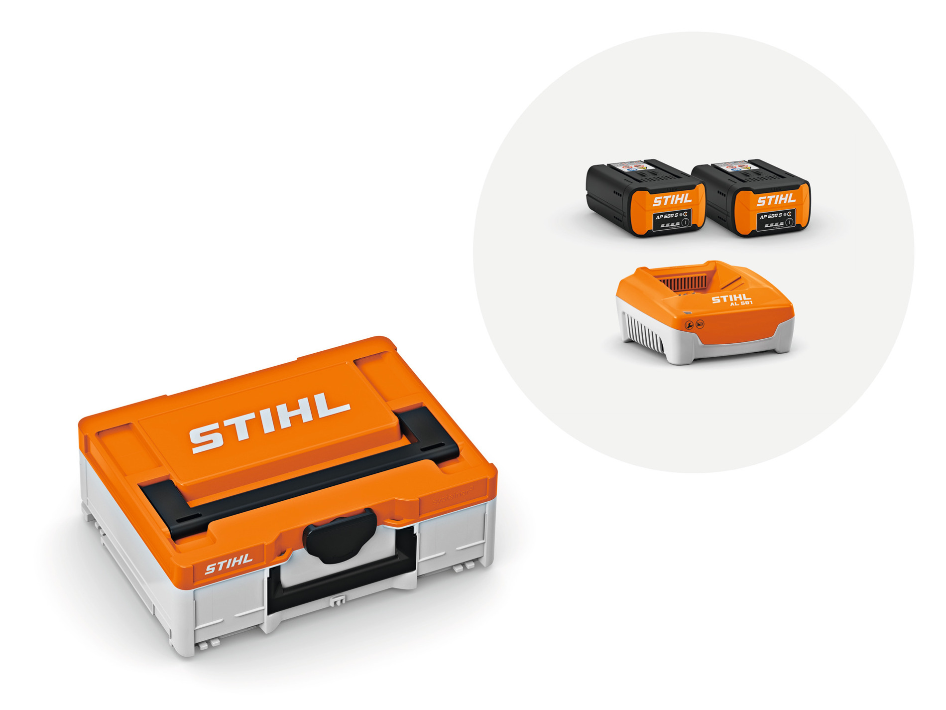 Power Box S STIHL 2 batteries AP 500 S AL 501