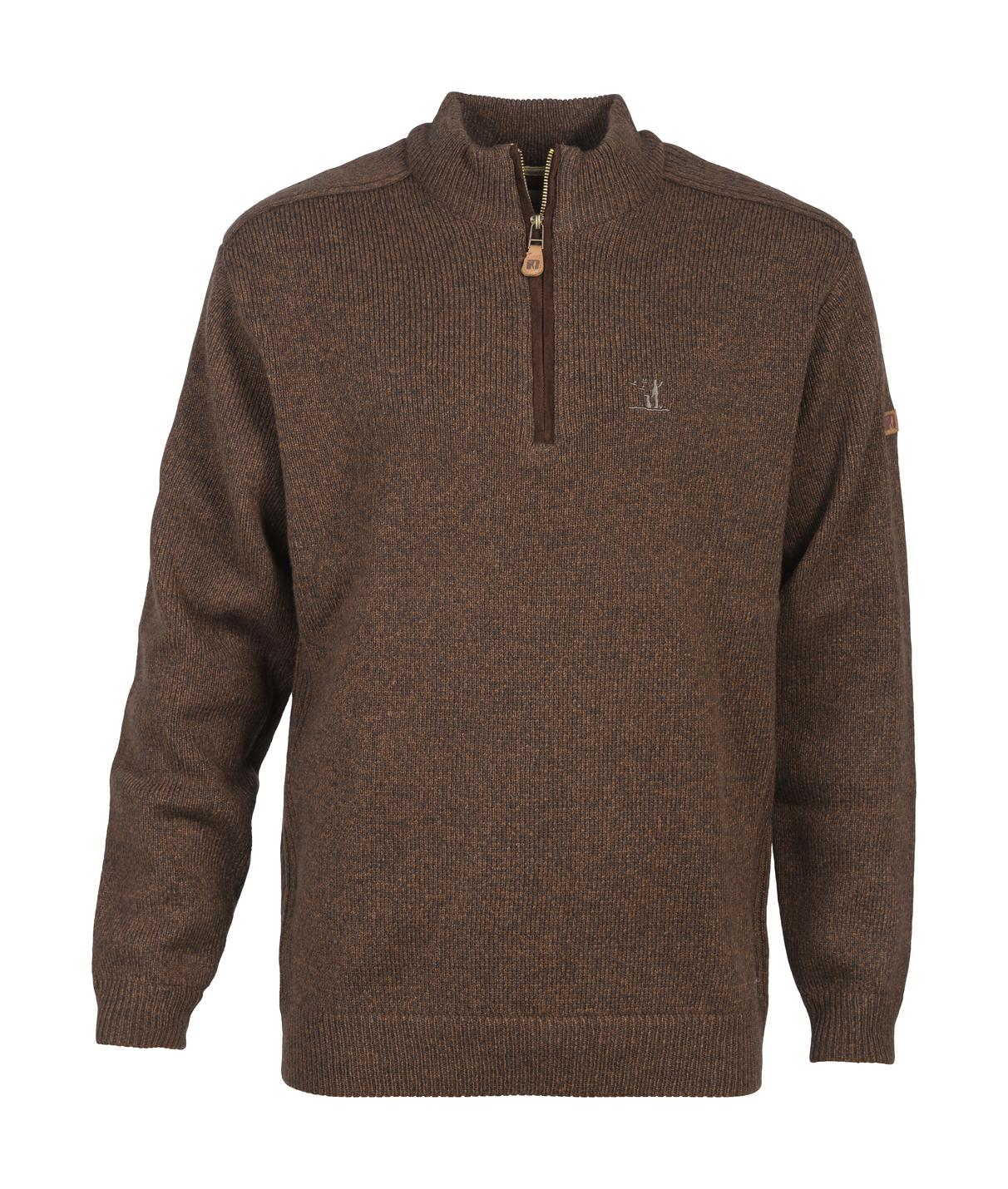 Pull PERCUSSION Islande laine homme marron