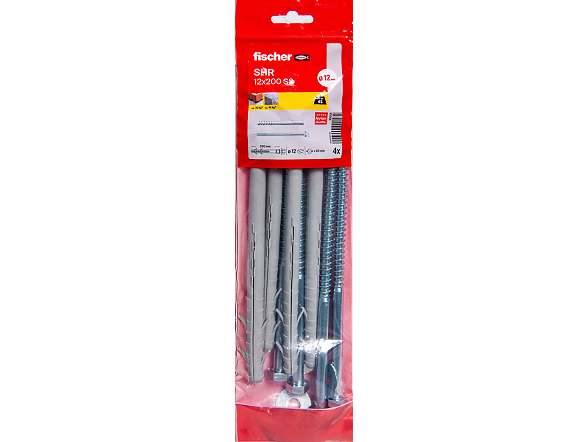 Chevilles pour ossatures et cadres S 12 H 200 RSS x4