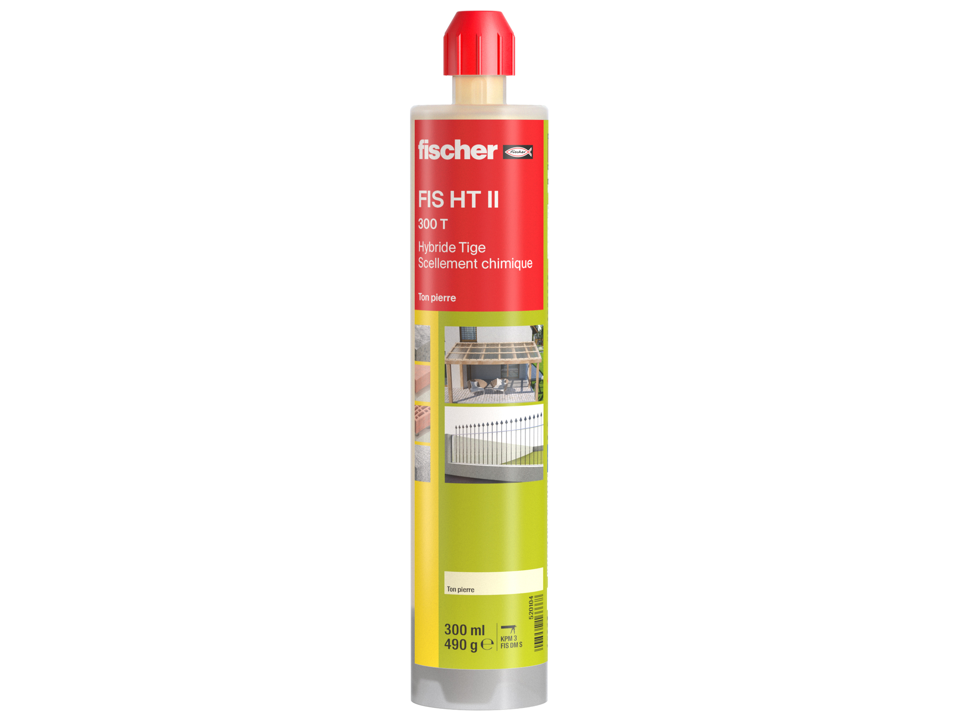 Scellement chimique hybride FISCHER HT 300 ton Pierre