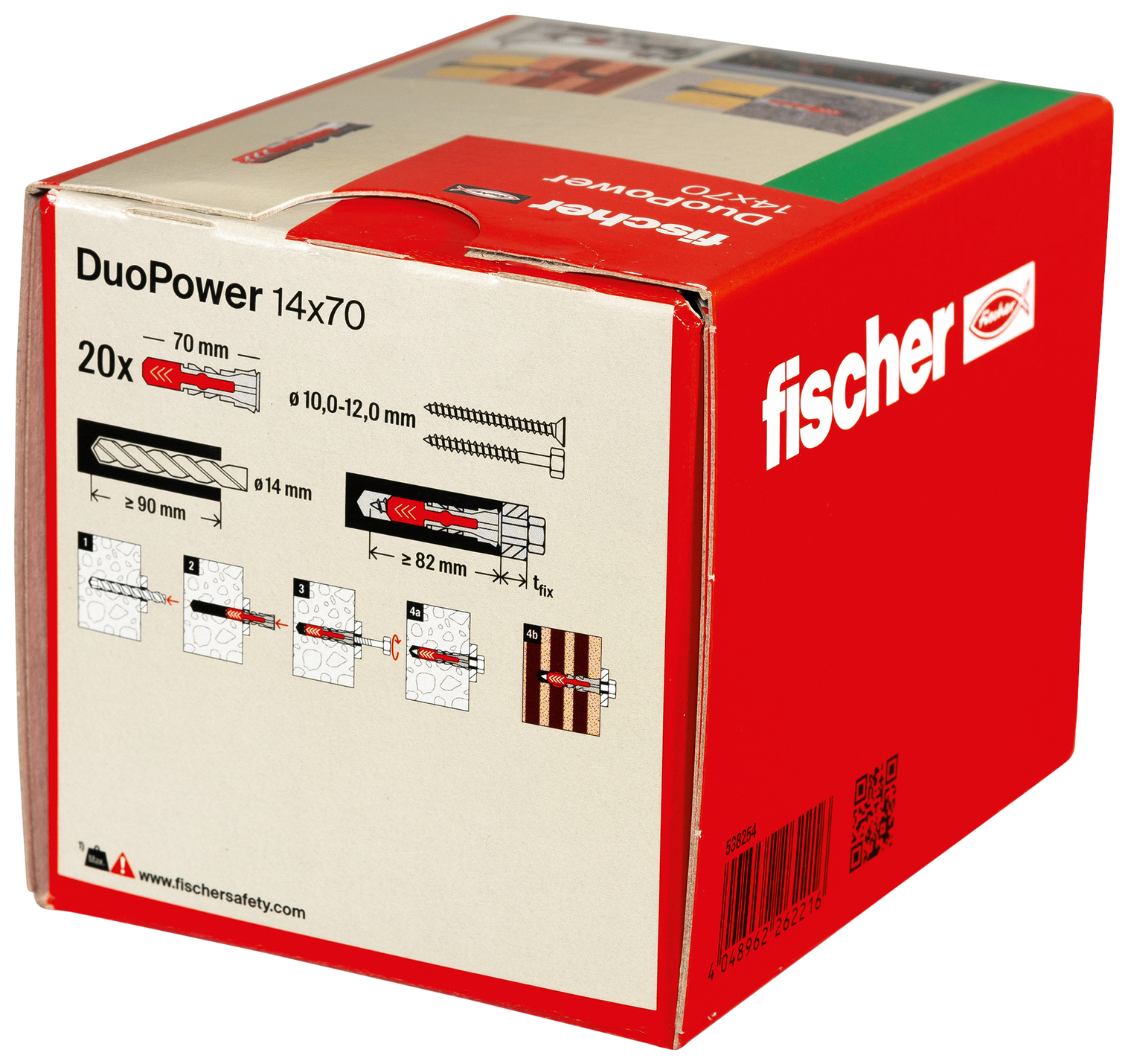 Chevilles bi-matière DUOPOWER Ø14 L70mm x20