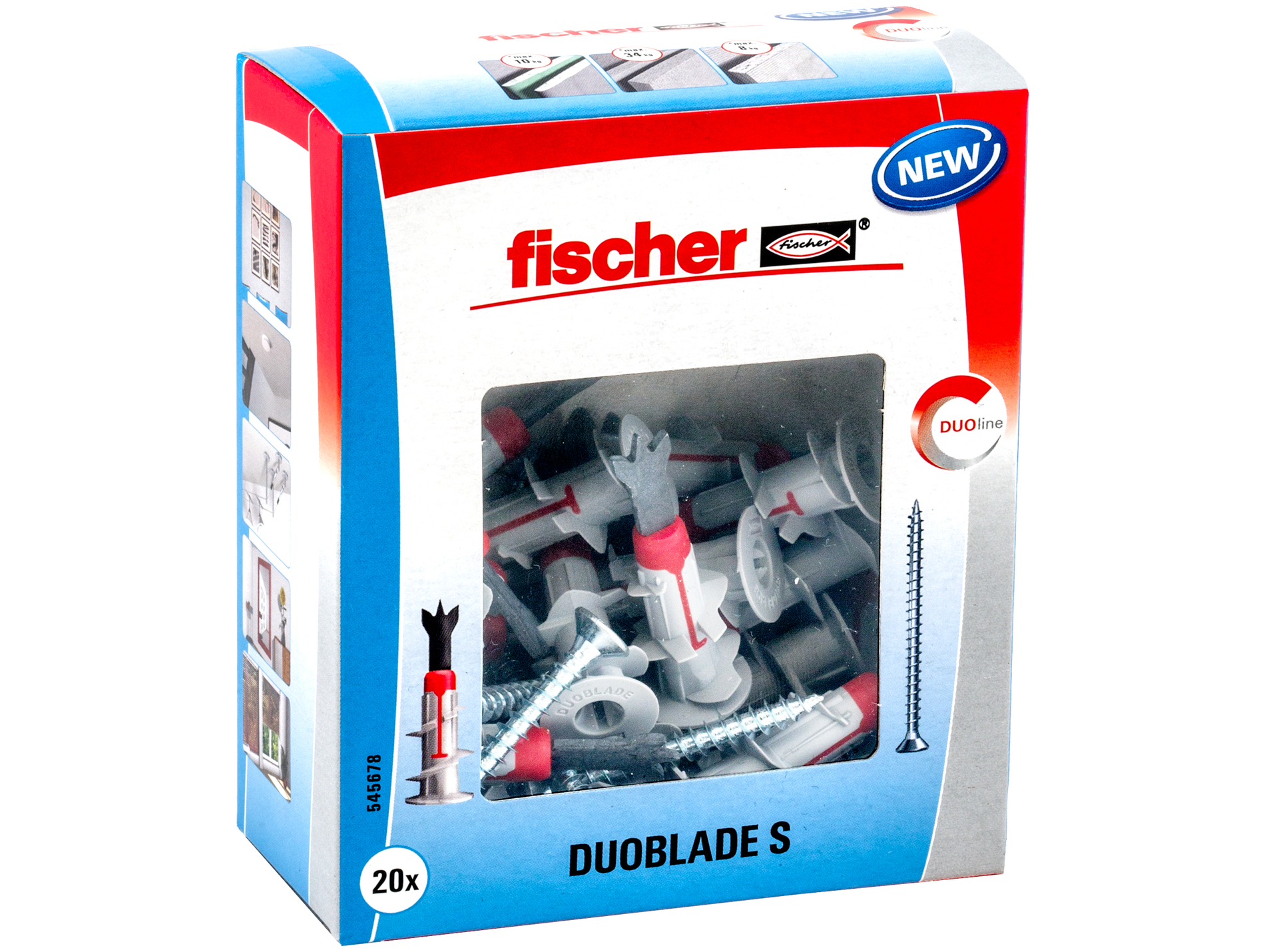 Chevilles autoforeuse DuoBlade avec vis FISCHER L.44mm x20