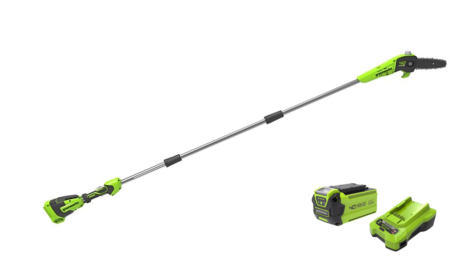 Elagueuse sur perche sans fil GREENWORKS G40PSFK2 40V B+C