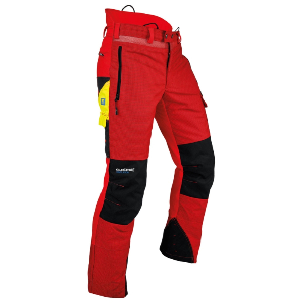 Pantalon anti coupure PFANNER Ventilation rouge