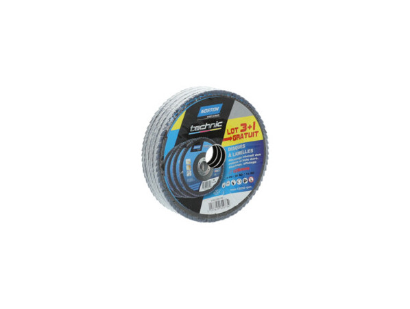Disques à lamelles NORTON 125x22mm 40-60-80 x4