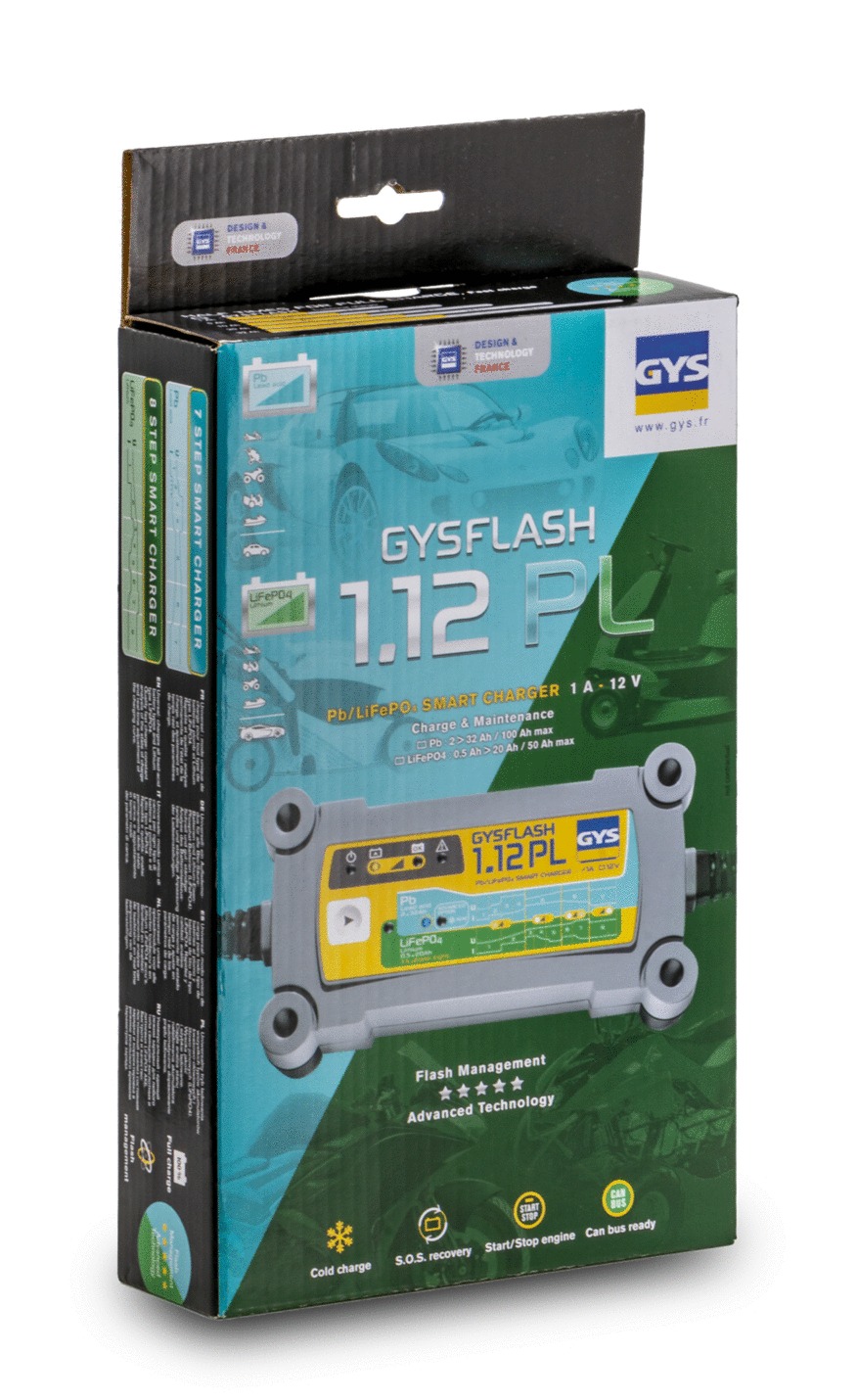 Chargeur GYS Gysflash 1.12 Pl 12v 2-32ah