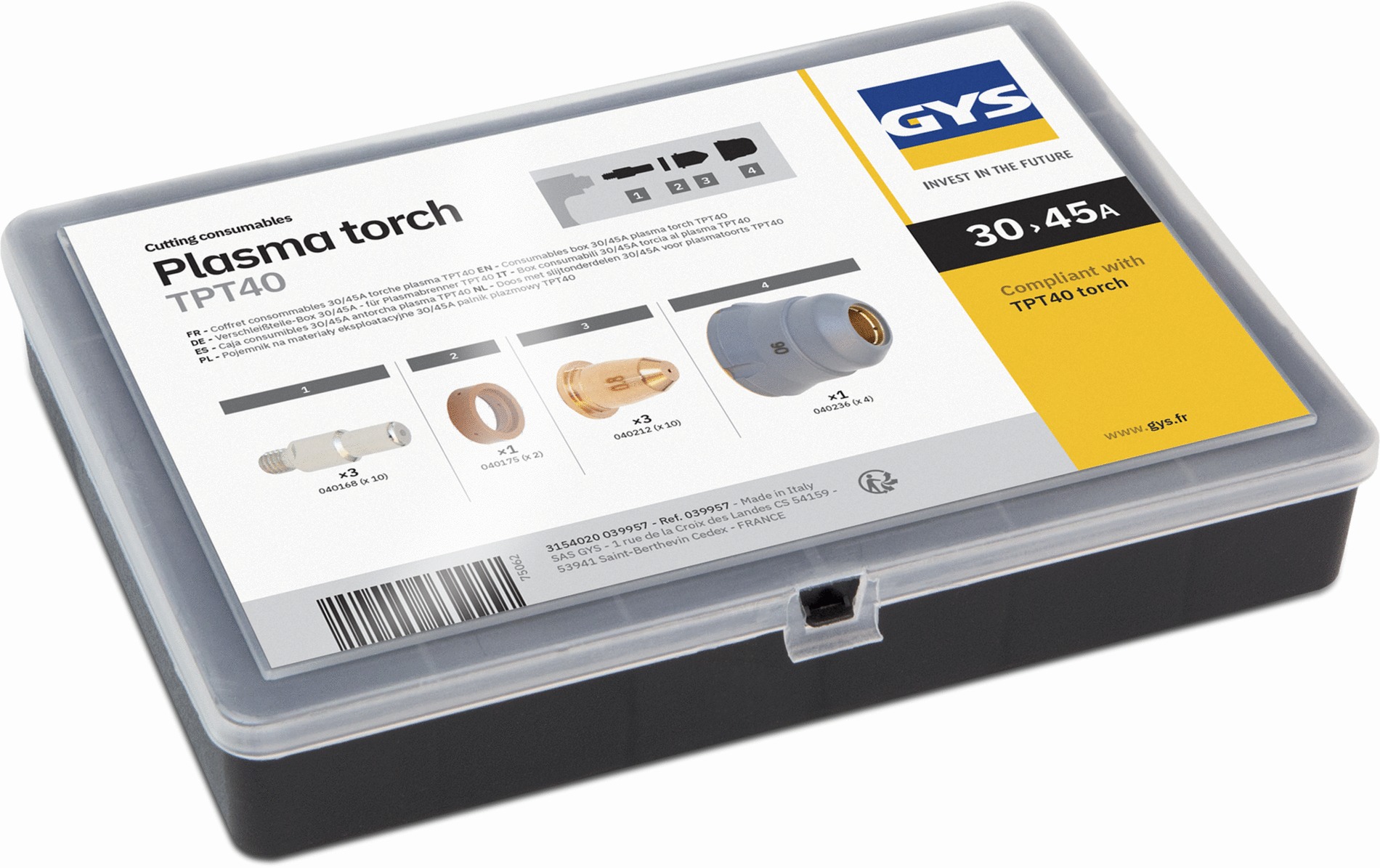 Coffret accessoires pour torche à plasma GYS