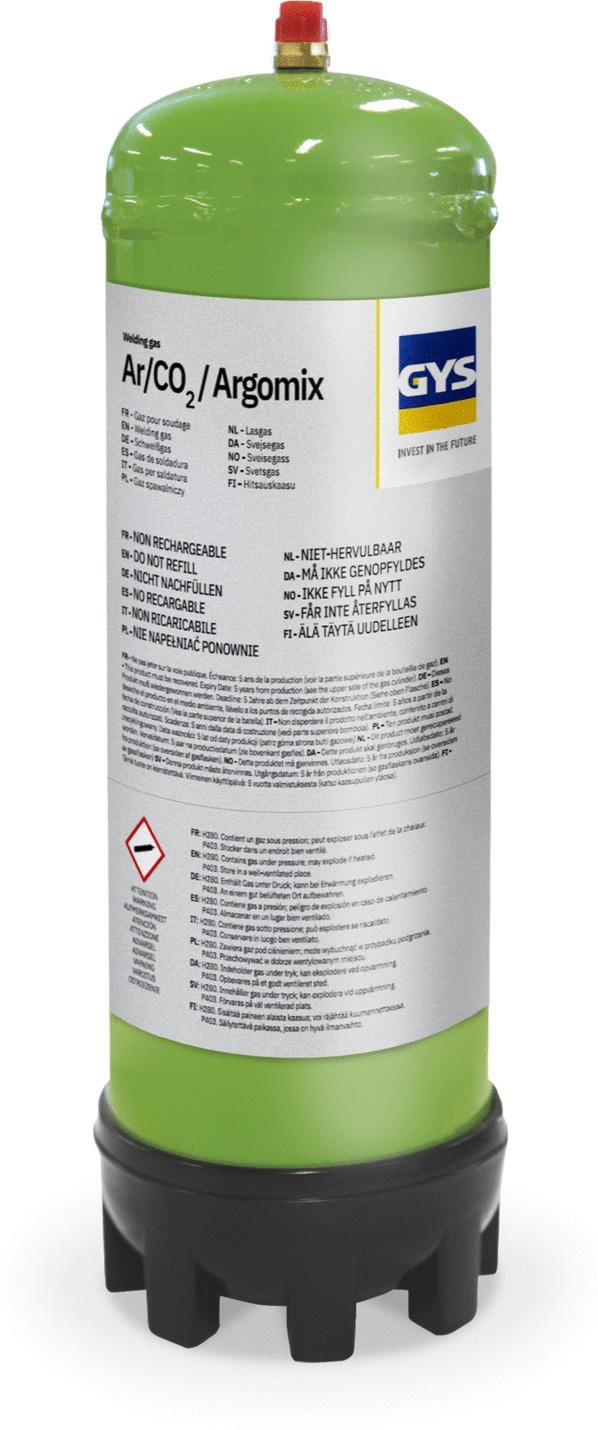 Bouteille Argon + CO2 jetable 2,2L