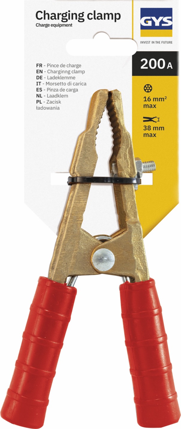Pince PRO GYS 200A Laiton Rouge