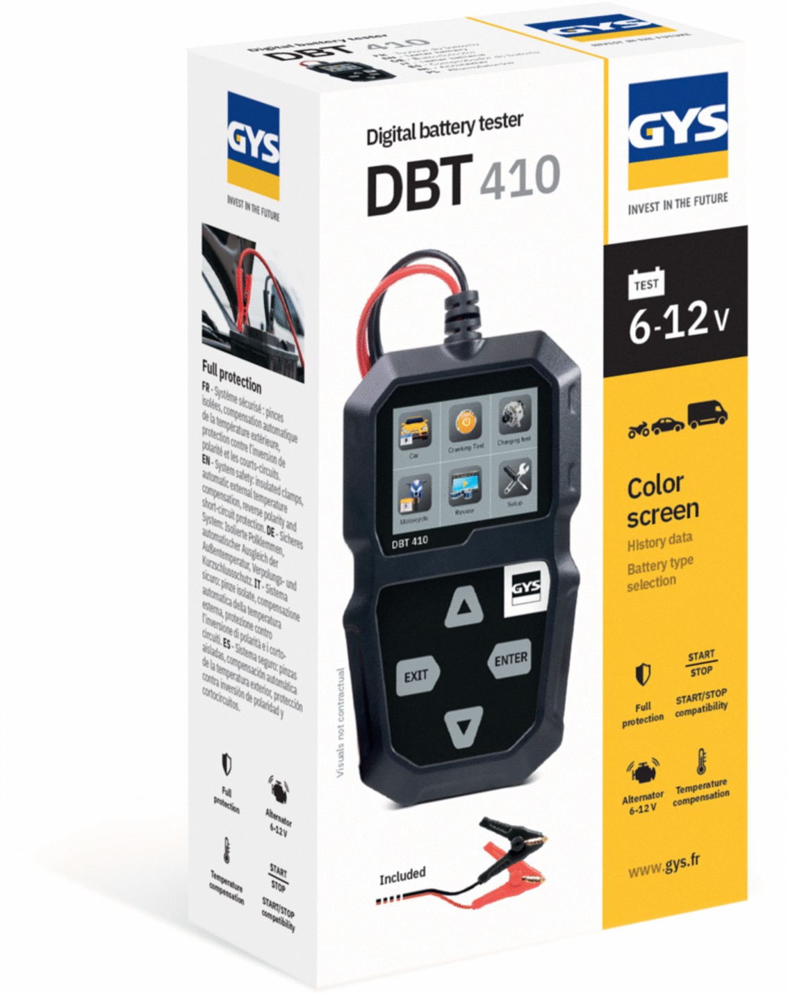Testeur de batterie GYS Dbt 410 6-12v 7-240ah