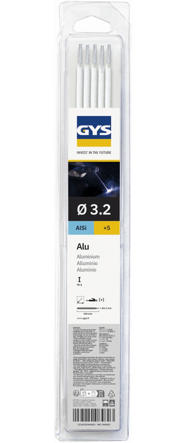 Electrode aluminium GYS Ø3,2mm x5