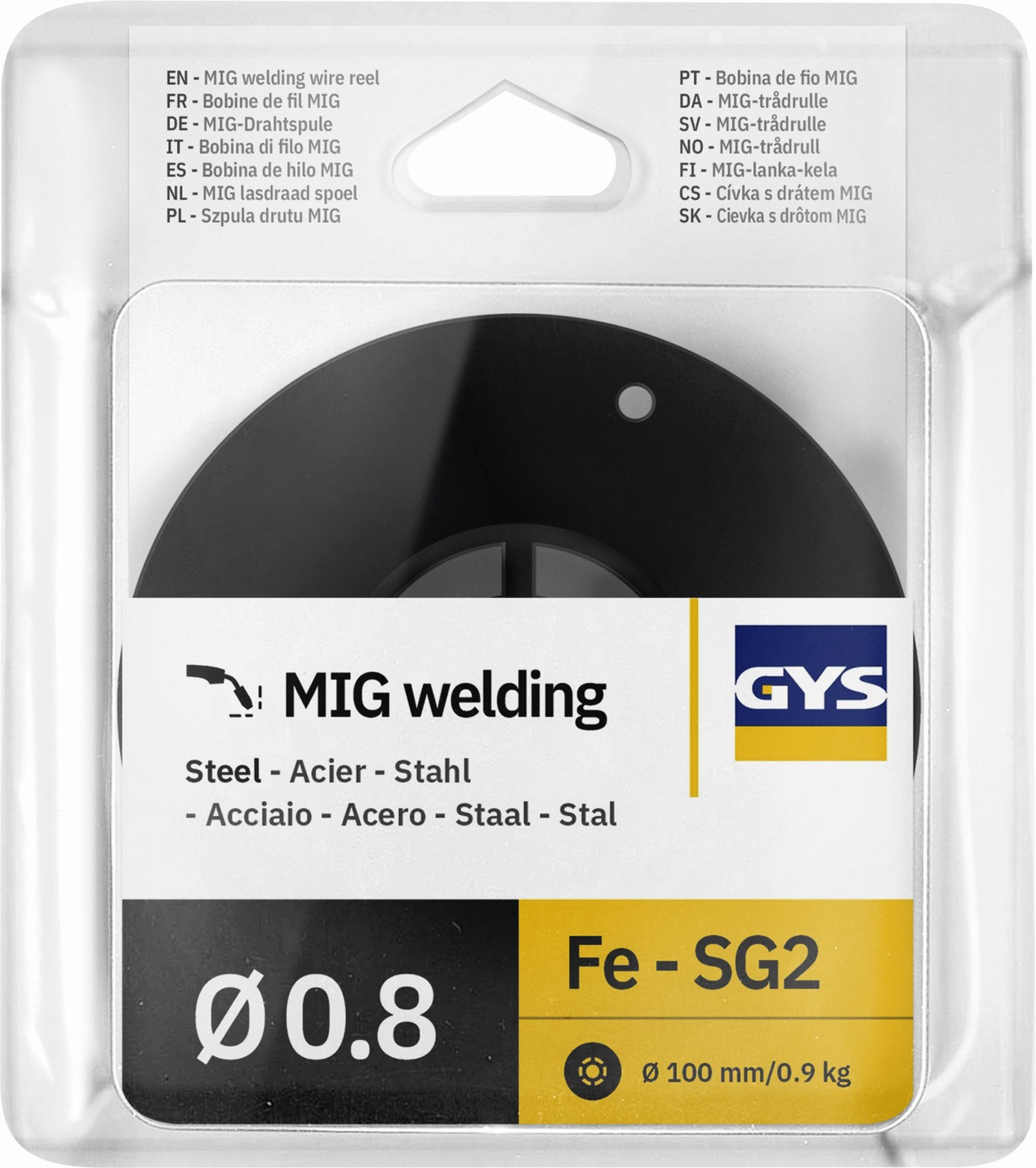 Fil à souder Acier Mag Ø 0,8 - Bobine 900 g