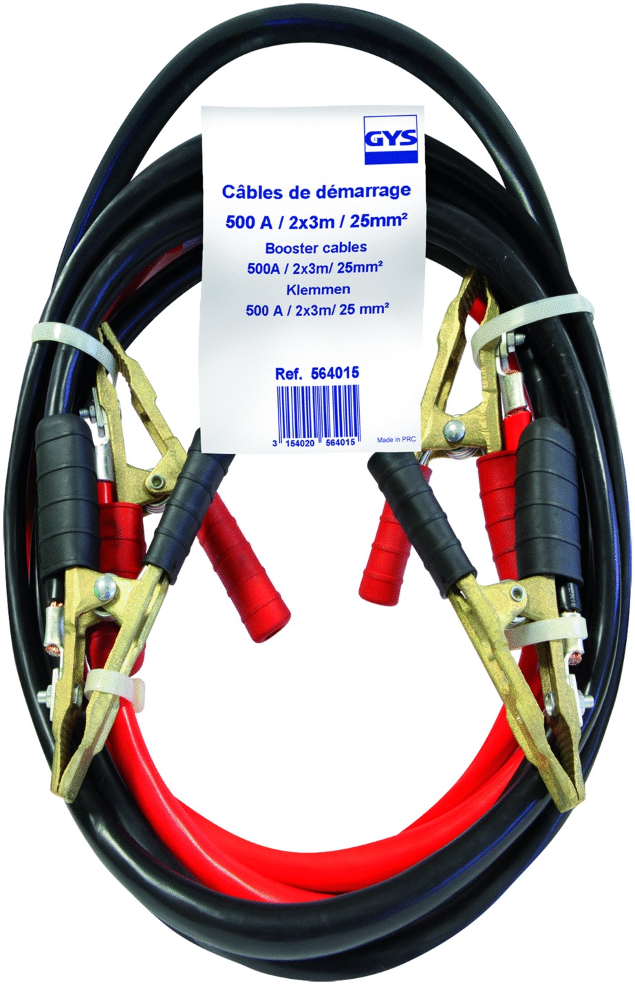 Câble de démarrage PRO 25mm² 500A 2x3m