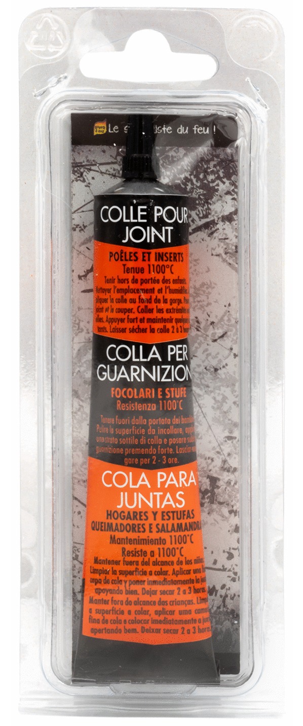Colle PYROFEU réfractaire noire en pâte 50ml