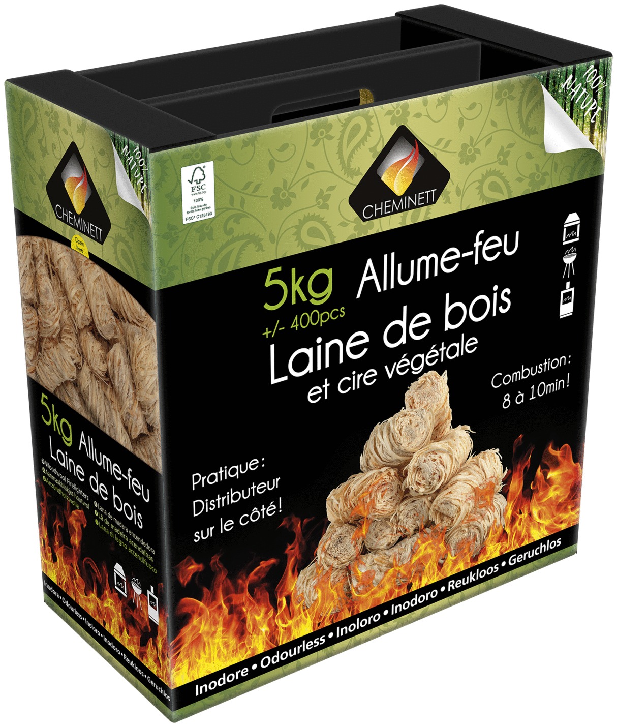 Allume-feu PYROFEU en laine de bois 5kg