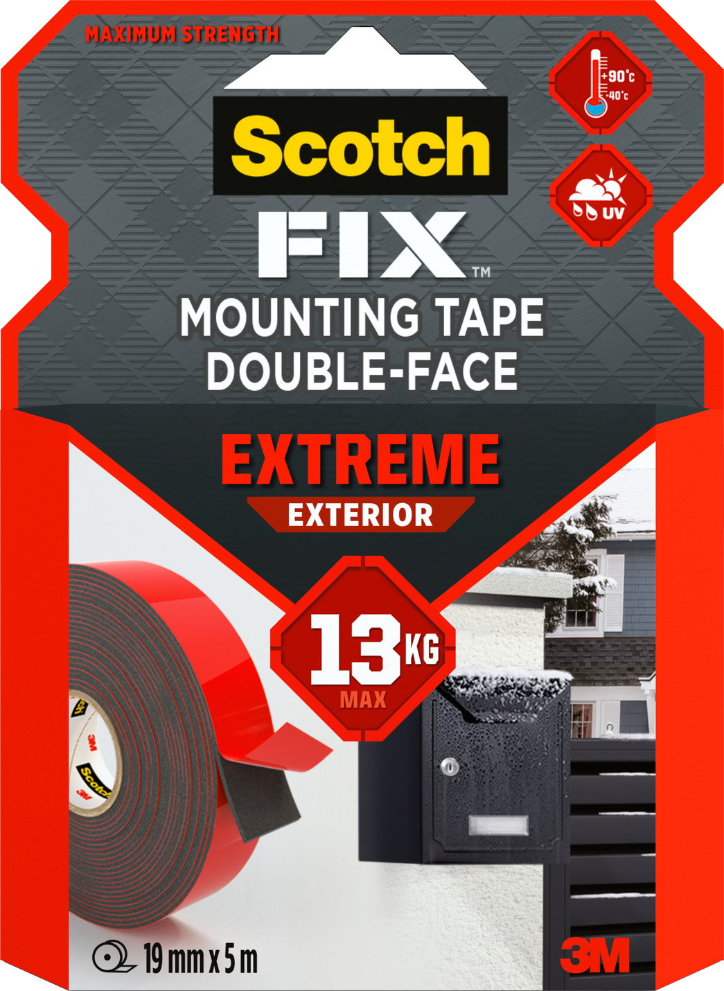 Double face SCOTCH extérieur 5mx19mm