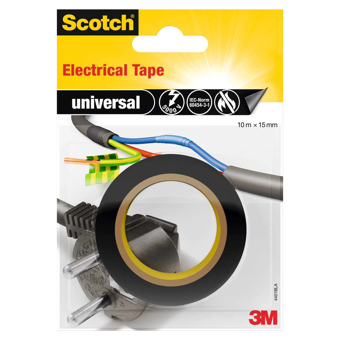 Ruban isolant SCOTCH électrique 398606G 10mx15mm