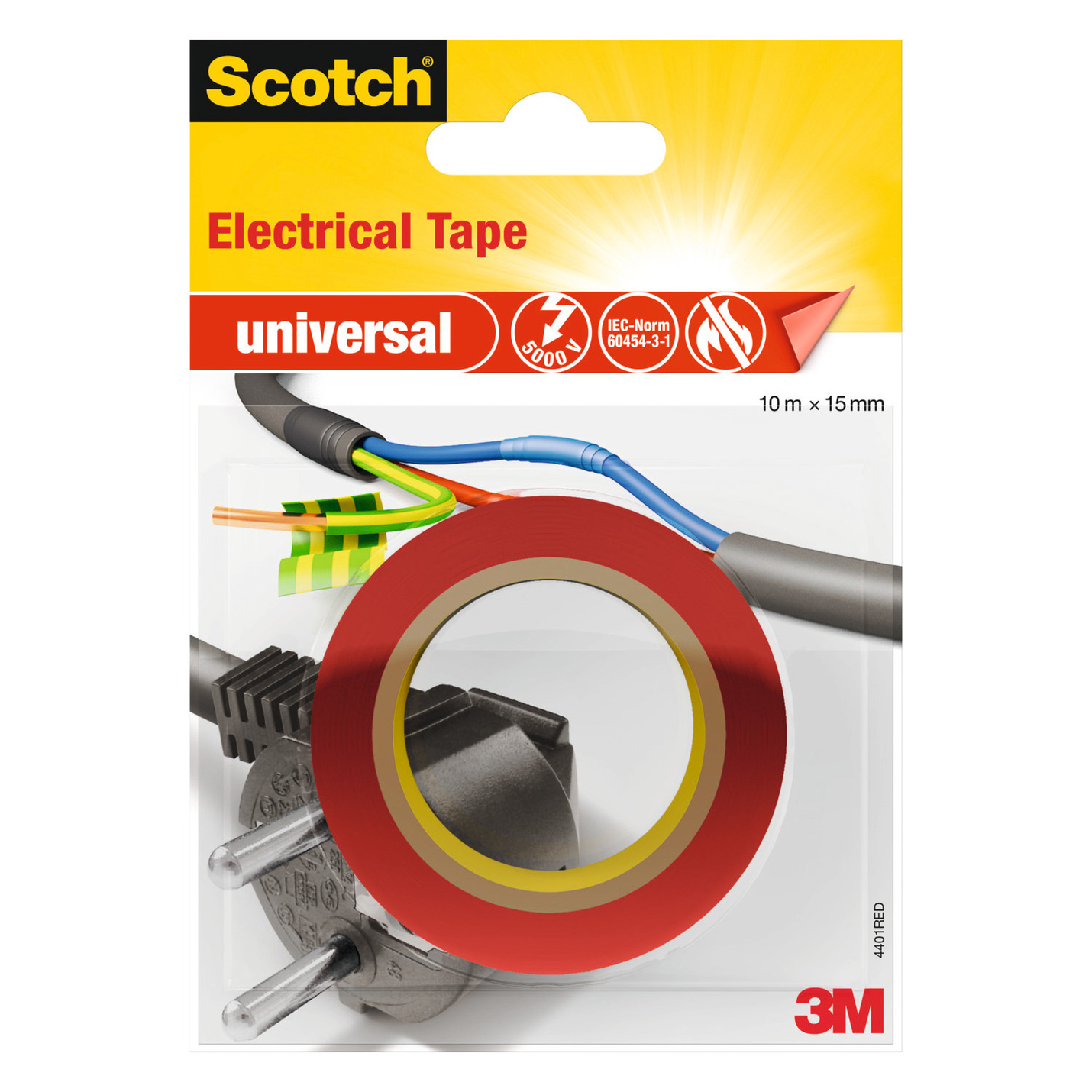 Ruban isolant SCOTCH électrique 398608G 10mx15mm