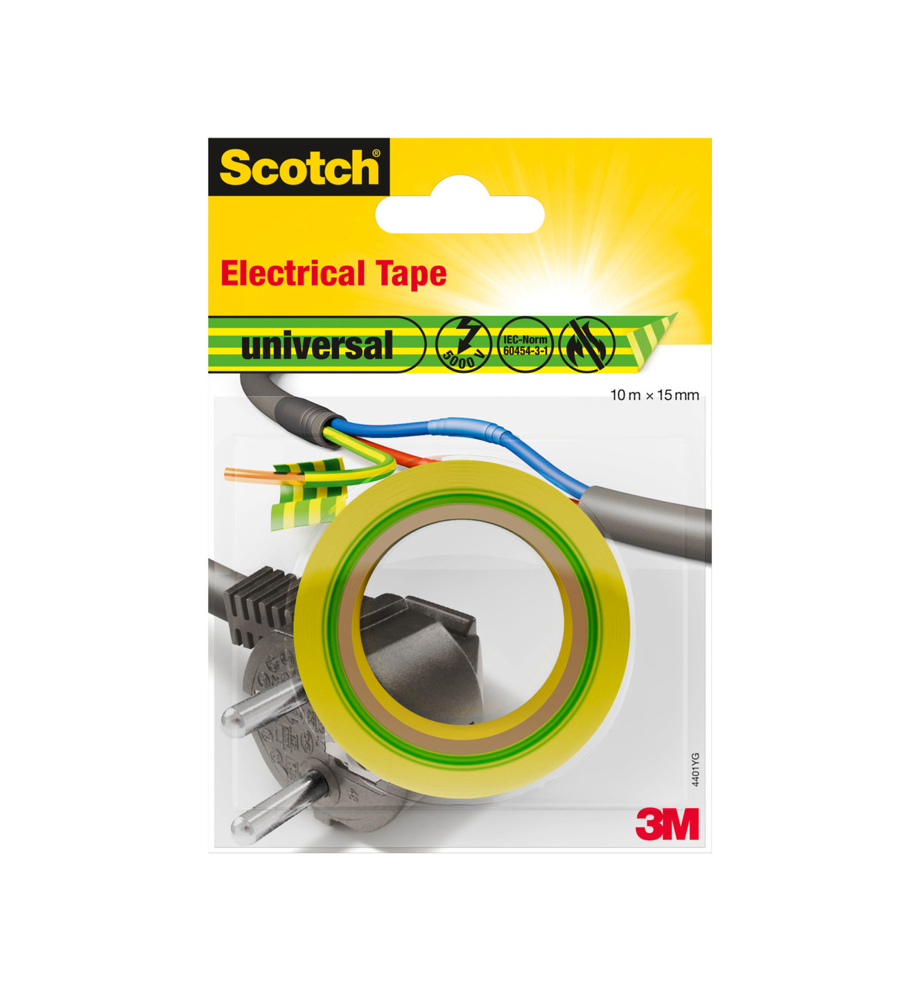 Ruban isolant SCOTCH électrique 398610G 10mx15mm