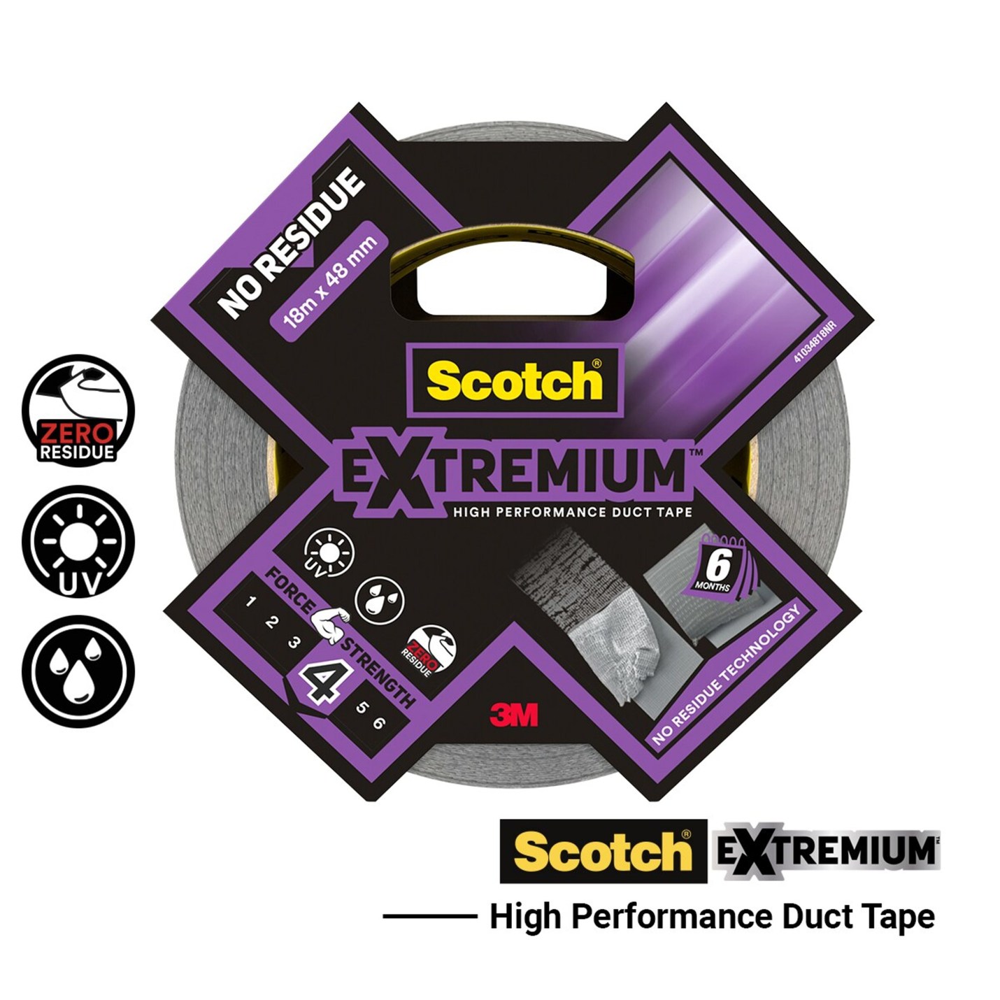 Toile réparation SCOTCH Extremium No Residue 18mx48mm