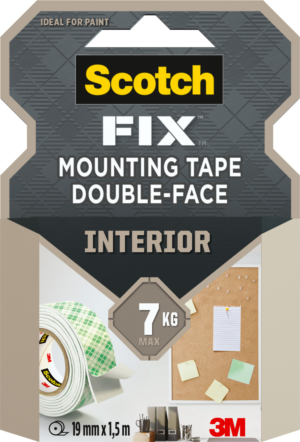 Double face SCOTCH intérieur 1.5mx19mm