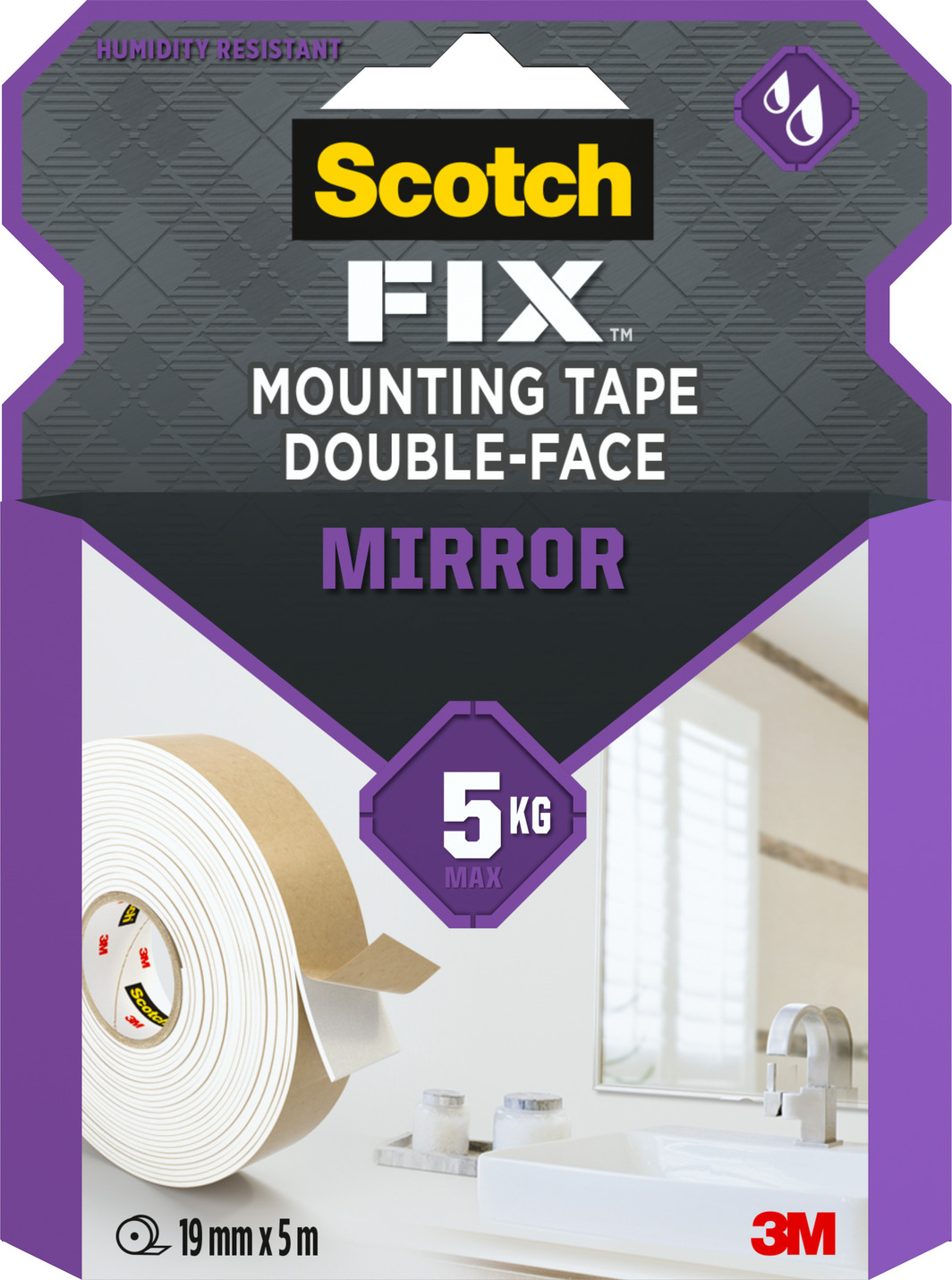 Double face SCOTCH miroir 5mx19mm