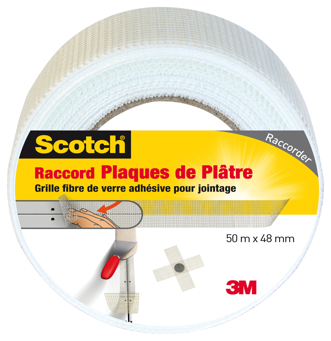 Ruban raccord SCOTCH plaques de plâtre 50mx48mm