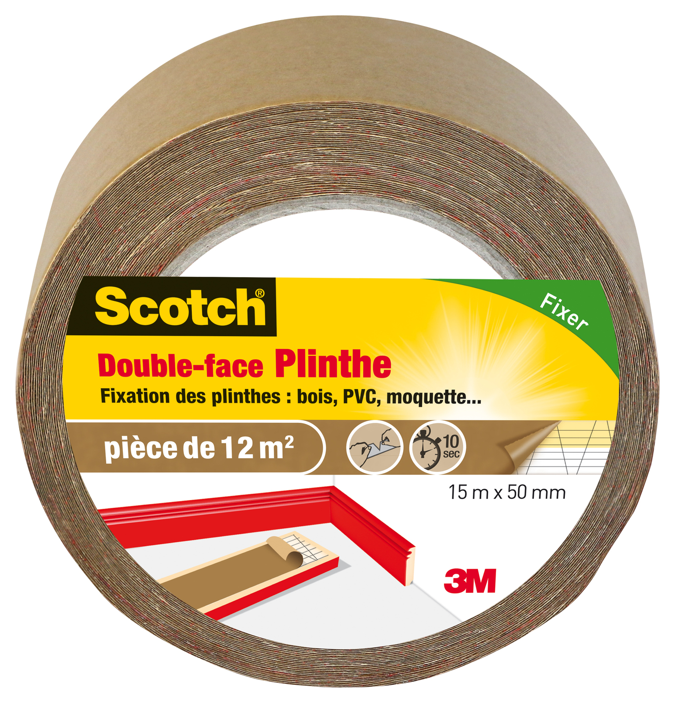 Double face SCOTCH plinthes 15mx50mm