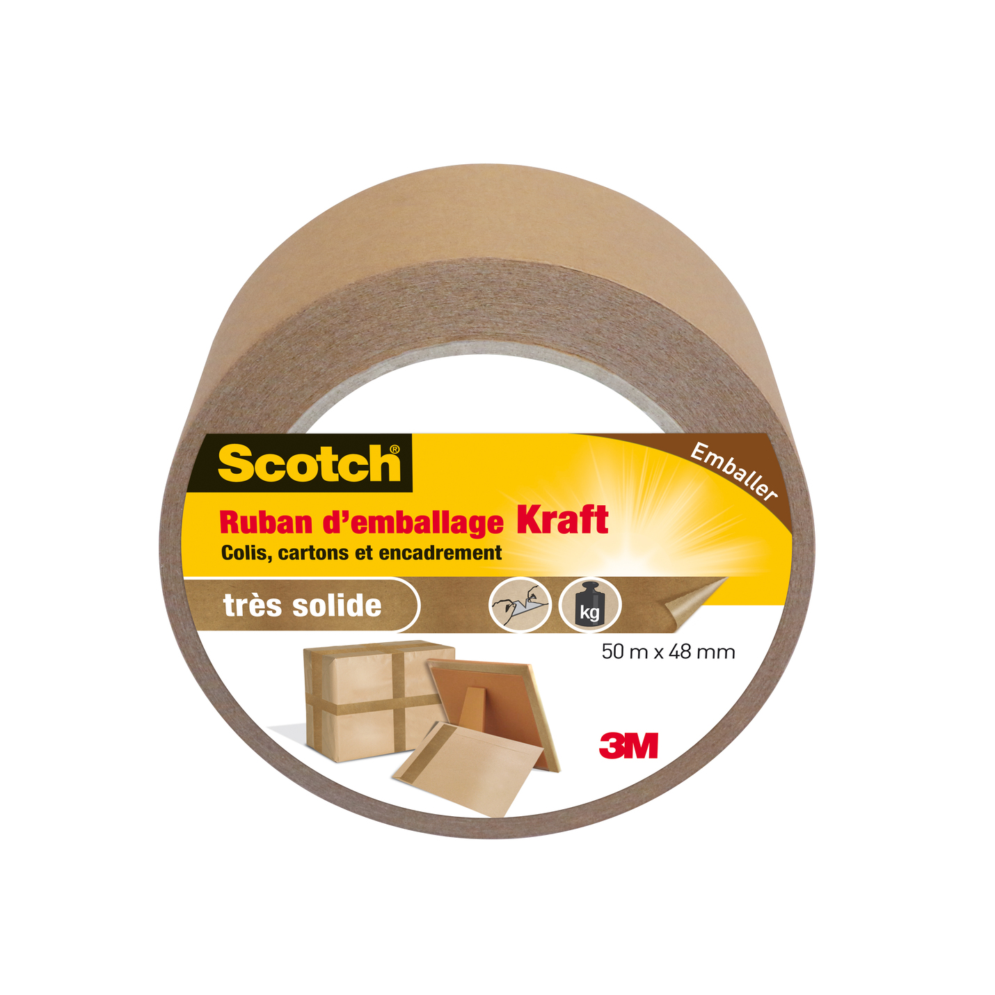 Ruban emballage SCOTCH kraft 50mx48mm