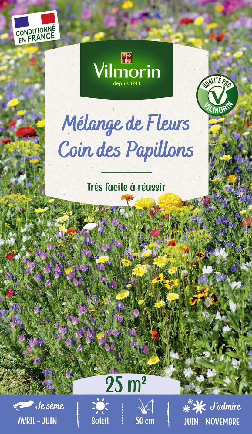 Mélange de fleurs GONDIAN coin papillons 25m²