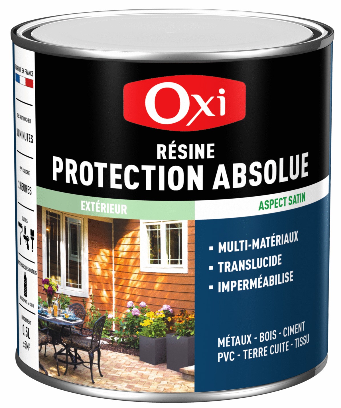 Peinture extérieure OXYTOL Protection absolue satin 0.5L