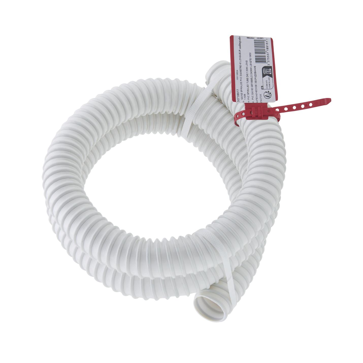 Gaine PVC WIRQUIN Ø40mm 1,5m