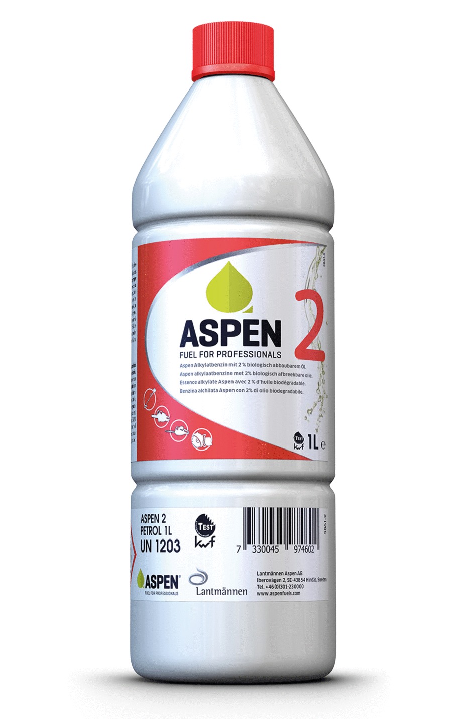 Mélange prêt à l'emploi 2 temps 1L ASPEN alkylate