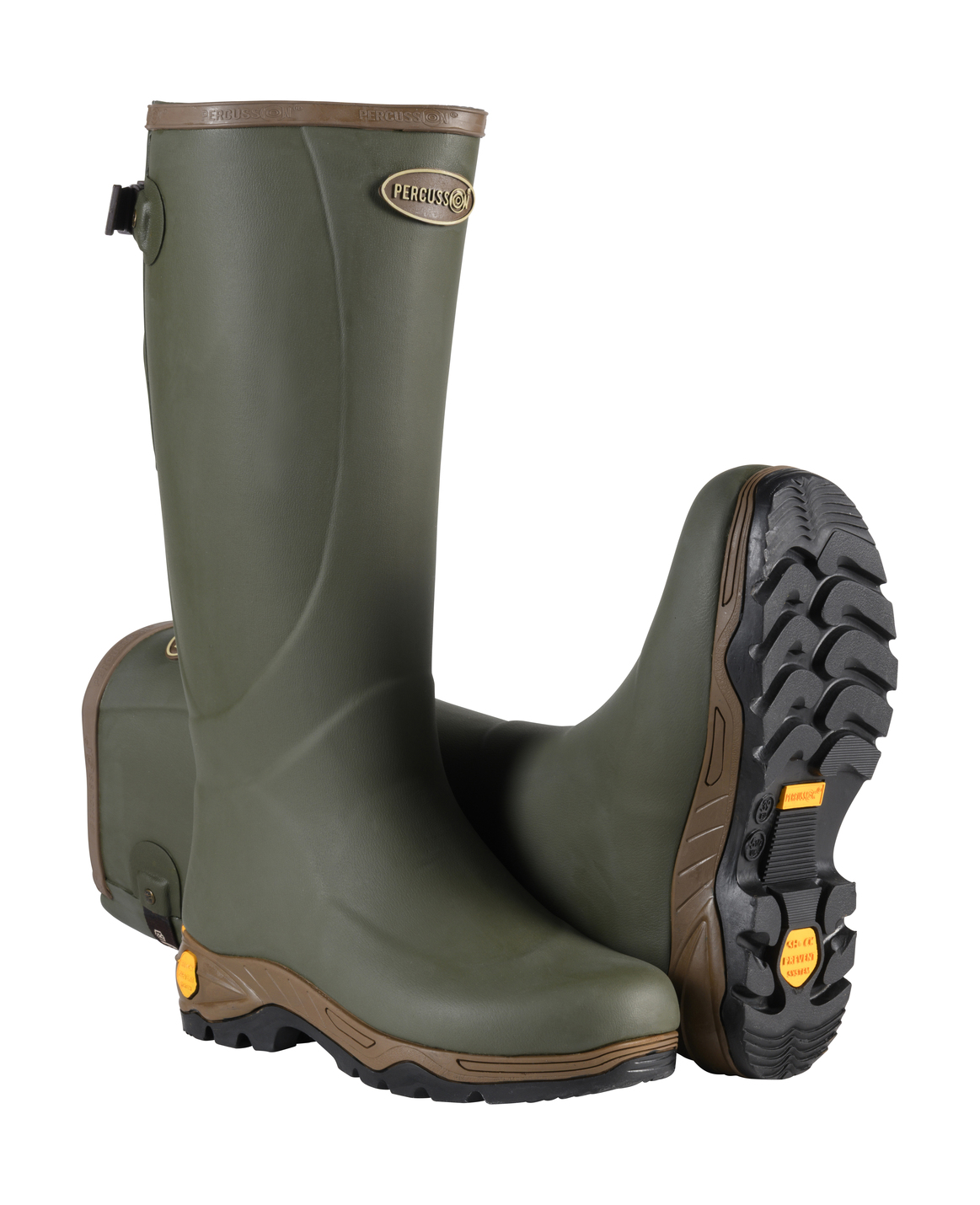 Bottes PERCUSSION Oxford néoprène kaki 42