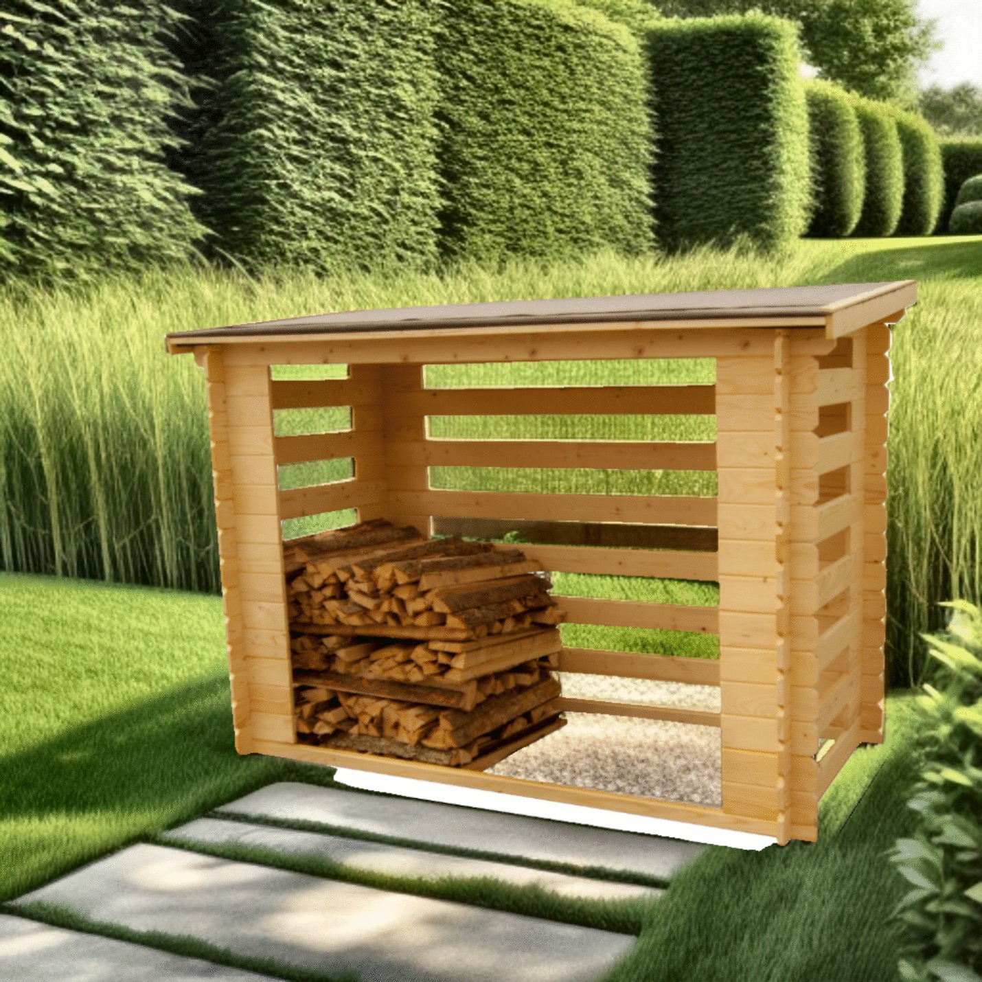Abri jardin bois FORESTA Rb2311 20mm 4 stères