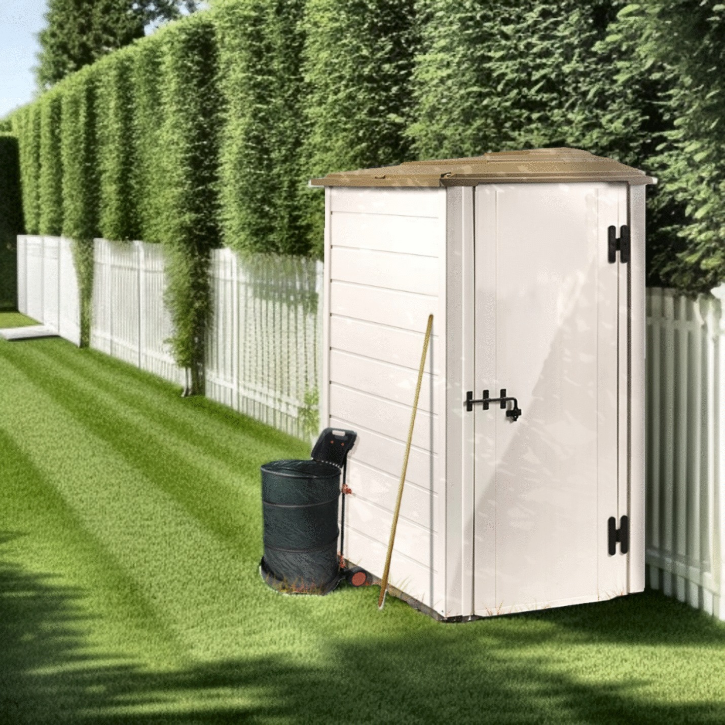 Abri jardin résine FORESTA Evo100.1reverso 88x132cm