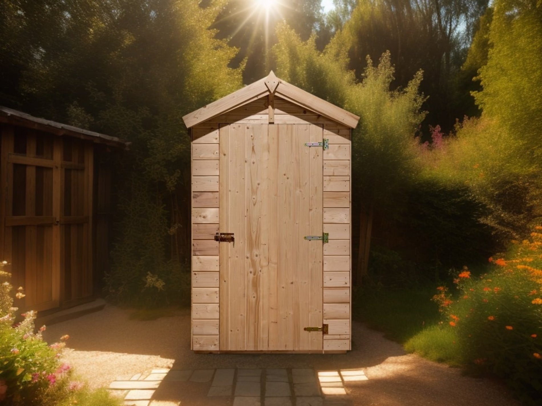 Abri jardin bois FORESTA Ed1414wc 16mm 1,98m²