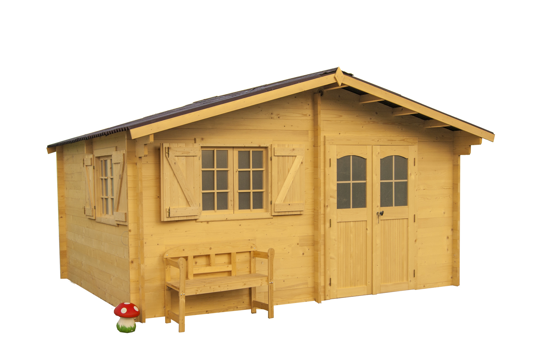 Abri jardin bois FORESTA Nan5040 42mm 22,87m²