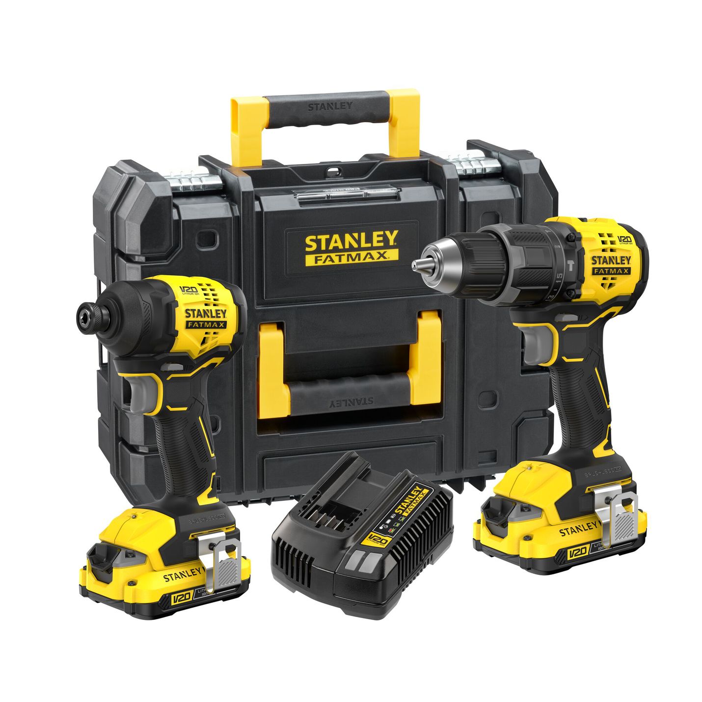 Kit 2 outils STANLEY FATMAX perceuse-visseuse sans fil 18v