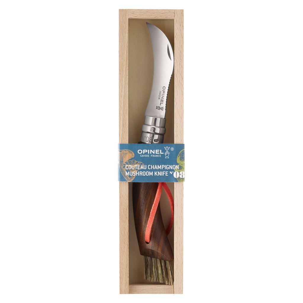 Couteau à champignon OPINEL N°08 noyer noir lame 8cm