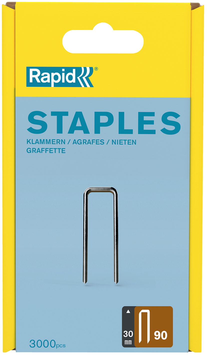 Agrafes RAPID 90/30mm acier galvanisé x3000