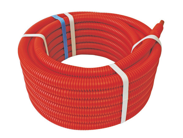 Tube PER prégainé rouge SOMATHERM 10x12 50m