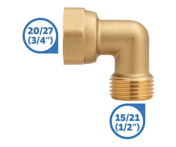 Coude SOMATHERM laiton M15-21 F20-27