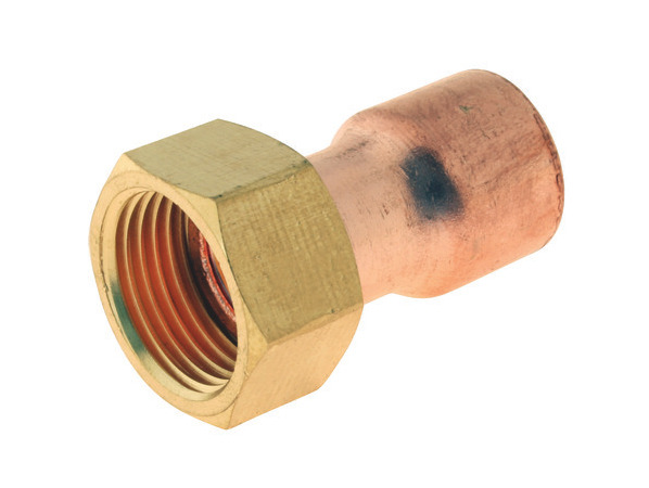Raccord droit cuivre SOMATHERM Ø14mm F12-17 x2