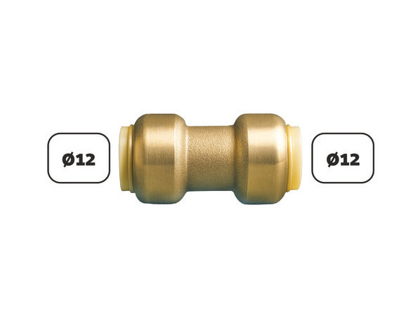 Manchon égal push-fit SOMATHERM Ø12mm