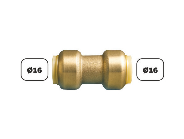 Manchon égal push-fit SOMATHERM Ø16mm