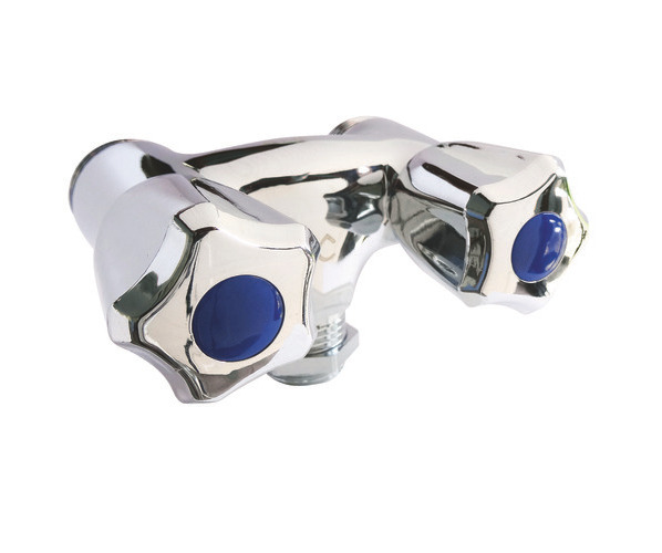 Robinet double SOMATHERM mâle 15/21 sortie 20/27
