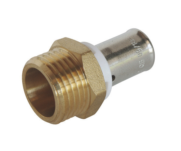 Raccord droit PER SOMATHERM à sertir mâle 15/21 Ø12mm