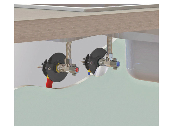 Fixation robinetterie lavabo SOMATHERM Ø16mm M12/17