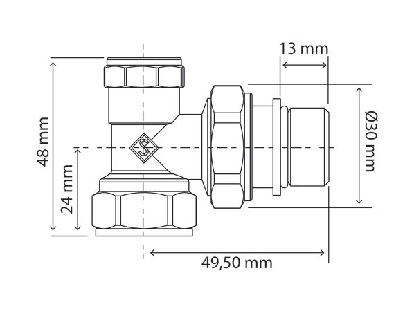 Coude SOMATHERM de réglage universel 1-2 et 3-8